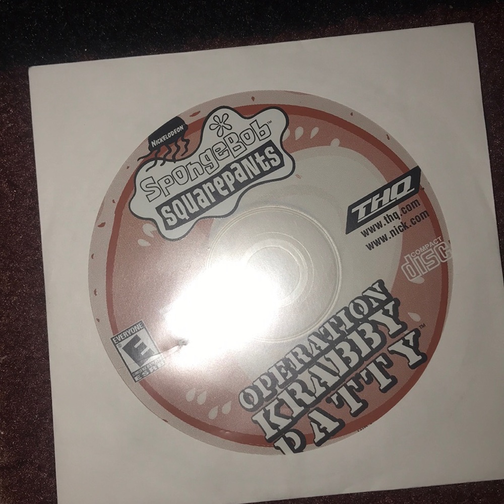 Spongebob PC game.
